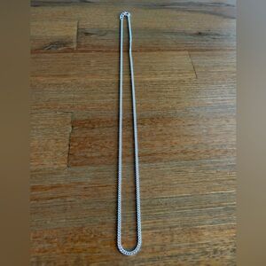 925 Solid Sterling Silver Curb Chain 16”